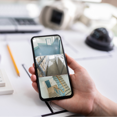 Cedar Rapids security camera feed on cell phone