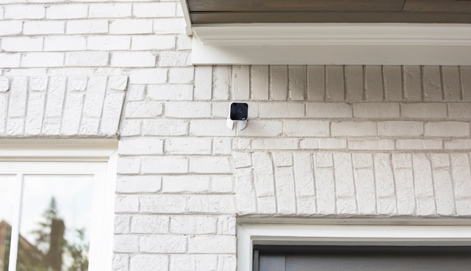 ADT outdoor camera on a Cedar Rapids home